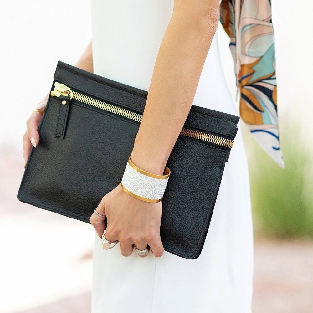 India Hicks Big Zipper - Black - NWT